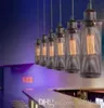 Vintage Metal Seive Filament Hängsmycke Lampa Industriell belysning Edison Bulb Matsal Living Room Bar Ljus ljuskrona Ljus