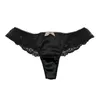 93% Silk 7% Spandex Kvinnors Sexiga Lace Thong Panties Storlek USA S M L XL