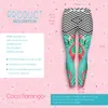 DHL GRÁTIS! 10 pçs / lote Leggings Mulheres Flamingo Palm Folhas de Impressão 3D Cozy Legging Mulher Cintura Alta Leggings Stripe Ocasional