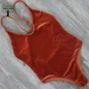 Hurtownia Zmtree 2017 Najnowszy aksamitny strój kąpielowy Kobiety Stroje kąpielowe One Piece Swimsuit Backless Monokini Kostium Kąpielowy Beachwear Damski Swim Siatek