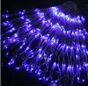 BREED 3M HOOG 6m Kerst Bruiloft Achtergrond Vakantie Stromend Water Waterval Waterstroom Gordijn LED Licht String3042