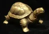Kina Fengshui Bronze Brass Lucky Lycklig Longevity Tortoise Turtle Statue A