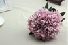Bouquet di ortensie Bellissimo bouquet di ortensie artigianali artificiali per la decorazione domestica della festa nuziale Fiori di seta da sposa finti SF011
