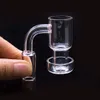 Terp Vacuum Quartz Banger Domeless Nail For Smoking sluper Glass Bongs 10mm 14mm 18mm Male Female Joint Dab Rig card cap