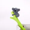 Nya 25st Cute Koala Bear Gel Pen för skrivning 0.5mm Roller Ball Svart Färg Pen Kontor Kawaii Stationery Tillbehör Skolleveranser