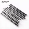 Zoreya 9pcs Brushes de maquillage professionnel Ensembles de poudre de mélange de poudre à fard à joues à fard à paupières MAQUIAGEM Kits à outils cosmétiques