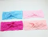 NEW Women/baby Lace Bow Headwrap Off Stretch Cross Twisted Knot Headband hair band Vintage Head Wrap Photo Prop Hair Accessories FD6562