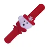 DHL Natal Patting Círculo Pulseira Relógio de Natal Xmas Crianças Presente Papai Noel Boneco de Neve Cervos Ano Novo Partido Brinquedo Decoração de Pulso
