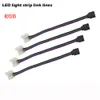 RGB LED Strip ışık konnektörleri SMD 3528 5050 için 4 Pin Dişi Adaptörü 4Pin No'nun lehim Kablo PCB Kurulu Wire 10mm