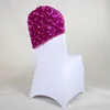 Yeni Varış Zarif Gül Çiçek Sandalye Kapak Kap Sandalye Kanat Sashes Düğün Ziyafet Sandalye Kapakları Otel Dekorasyon Dekor Ücretsiz Nakliye Kapakları