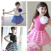 fille de fleur organza robe filles mouche robe robe enfants été gilet robe 3d fille de fleur robe livraison gratuite en stock