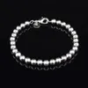 Livraison gratuite avec numéro de suivi Top vente 925 Bracelet en argent 6M perles creuses Bracelet bijoux en argent 20 Pcs/lot pas cher 1599