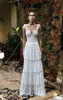 Lihi Hod Lace Bridal Gowns Spaghetti Neckline Tiered Backless Wedding Dresses Custom Made Floor Length Robe de mariée