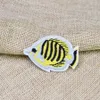 衣類バッグのための10ピース熱帯魚パッチ刺繍パッチDIYを縫うためのジーンズのためのアップリケパッチ