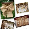 10m * 15cm Vintage Jute Burlap Roll Hessian Bord Runner Bröllopsstol Bands Sash Jul Holiday Party Födelsedag Baby Visa Garland Bankett H