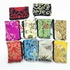 Small Zipper Silk Satin Gift Bags Jewellery Pouch Bell Coin Purse Card Holders High Quality Cloth Packaging Pocket with Lining 3pc2272141