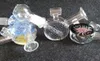 2015 Nuovo mini bong in vetro da 3,5 pollici colorato bong in vetro per fumare pipa ad acqua da 14,4 mm giunto con chiodo in titanio spedizione gratuita