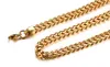 Fahsion Nieuwe Design Top Selling Never Fade Rvs 18 K Gold Boxy Link Collier Hoge Kwaliteit Heren Sieraden 6mm 24 ''