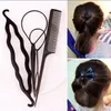 Haar twist styling clip stick bun maker vlecht tool haaraccessoires nieuwe mode 1 set = 4 stks gratis verzending