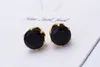 Stud Earrings Wholesale Fashion Round Favorite Design 18 K Gold Plated Studded Candy Crystals CZ Diamond Stud Earring For Women