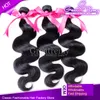 Greatremy Peruvian Body Wave Hair Extensions Naturlig färgfärgbar Doubleft Humanhair Weft Weave Virgin Hairbundles 3pcs / Lot