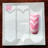 18 Styles Nail Art Tips Nail Sticker Nail Art Form Fringe Guides Sticker DIY French Manucure XB1