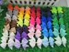 80pcs 3inch Grosgrain Ribbon Boutique Hair Bows مقاطع التمساح للأطفال الأطفال إكسسوارات الشعر 20 ألوانًا