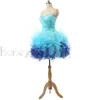 Eyecatching Short Ottavo grado di laurea Abiti da ballo di ritorno a casa Sweetheart Ruffles Orguar Junior Junior Cheap Club Party D3930451