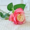 Nouveaux styles Artificielle Rose Soie Artisanat Fleurs Real Touch Fleurs Pour Le Mariage De Noël Salle Décoration 8 Couleur Pas Cher Vente