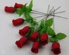 200 stks 25cm / 9.84 "Artificial Simulation Camellia Rose Flower One Stengels / Bush Flower Head Wedding Decorations