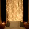 300LEDs 3M*3M 1000LEDs 10M*3M Curtain String Lights Garden Lamps New Year Christmas Icicle LED Lights Xmas Wedding Party Decorations