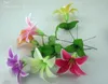 Silk Single Stem Lily 240p 30cm1181quot Dia 16cm Artificial Simulation Lilies Flower Wedding Christmas Party Decoration4057298