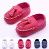 Bébé Fille Mocassins Princesse Premier Walker Chaussures En Cuir Pour Bébé Prewalker Toddler Antidérapant Tassel Partie Chaussure Enfants Concourant Chaussures YW-S05