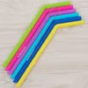 Hot ! Colored Food Grade Silicone Straw for 30oz cup Silica Gel Drinking Straw with brush free shipping