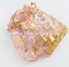 8Colors 9x12cm Gold Rose Design Organza Jewelry Pouches Bags Candy Bag GB038 SELL190Z