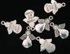300 pezzi di gioielli di moda, accessori, ciondolo con ciondolo a forma di angelo, lega di argento antico 18*13 mm