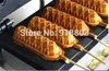 2 en 1 uso comercial antiadherente 110v 220v eléctrico Lolly Waffle Dog en una máquina para hacer palitos panadero soporte de acero inoxidable Stand9524067