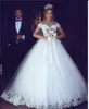 アラビア語は、Mhamad New Off Shoulder Wedding Dresses Fancy A Line Aphtes Floor Length Church Bridal Gowns BM0977