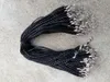 DIY Takı Neckalce kolye Craft Takı için 18 '' 3mm Siyah PU Deri ıstakoz toka ile Örgü kolye ipleri