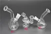 10mm 14mm Female Mini Glass Oil Rigs Bongs Water Pipes Thick Pyrex Recycler Heady Breaker Bong Pipes Clear Oil Rig