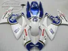 SUZUKI GSXR600 GSXR750 06 07 K6 için en kaliteli kaporta kiti GSX-R 600/750 2006 2007 mavi beyaz ŞANSLı STRIKE fairings V43F set