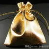 100pcs Fashion Gold Or Silver Foil Gauze Satin Jewelry Bag Christmas Gift Pouches 9x12cm etc.