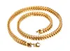 Fahsion Nieuwe Design Top Selling Never Fade Rvs 18 K Gold Boxy Link Collier Hoge Kwaliteit Heren Sieraden 6mm 24 ''