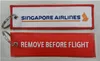 Singapore Airlines Remove Before Flight Gepäck-Schlüsselanhänger, Anhänger für Piloten, Kabinenpersonal, 13 x 2,8 cm, 100 Stück