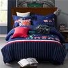 Pure katoenen 4 stuks schattige kinderen beddengoed set met kussensloop laken quilt cover boy girl kinderen beddengoed 229t