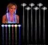 Flash Braid Coloré Flash Braid Lumineux LED Hearwear Coiffe Mascarade Festival Props Light Up Fibre Optique Cheveux Pigtail Cadeau De Noël