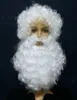 christmas Hallowmas men Santa Claus wig + beard suit April Fools' Day costume ball Father Christmas free shipping