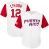 2017 Puerto Rico World Baseball Klasyczne Koszulki 12 Francisco 1 Carlos Correa 9 Javier Baez 4 Yadier Molina 15 Carlos Beltran Mundury Tanie