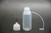 Botella de aguja vacía Mini hdpe plástico Gotero de pe suave 1 oz 10 ml 20 ml 30 ml 50 ml e jugo e botella de líquido para e cig