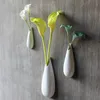 3pcs / pack keramiska blomma vaser hem dekoration blomkrukor plantor vägg hängande blomkrukor hög kvalitet